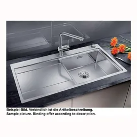 Blanco Divon II 5 S-IF links Edelstahl Seidenglanz + Excenterbetätigung + InFino