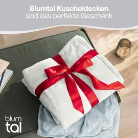 Blumtal Kuscheldecke 270 x 230 cm Weiß