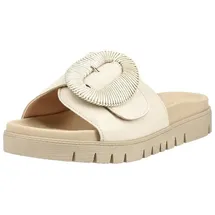 Gabor Gabor Pantoletten Glattleder Pantolette beige 44 EU (9,5 UK)