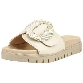Gabor Gabor Pantoletten Glattleder Pantolette beige 44 EU (9,5 UK)