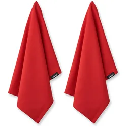 Humdakin - Geschirrtuch Organic Cotton, 45 x 70 cm, rushing red (2er-Set)