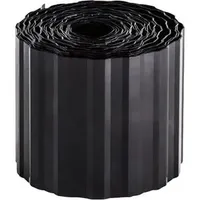 X-Clou Rasenkante 125167, Kunststoff, anthrazit, Länge 9 m, Höhe 15 cm