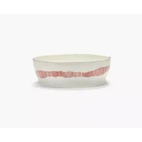 Serax Salatschüßel weiß rote Streifen Feast von Ottolenghi 28.5cm