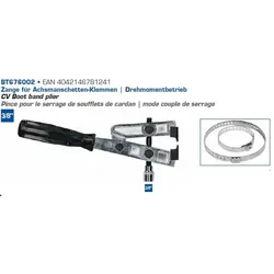 Brilliant Tools Zange für Achsmanschetten-Klemmen, Drehmomentbetrieb Zange, Gelenkmanschetten-Schelle,Schlauchklemmenzange  BT676002