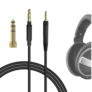GEEKRIA Audiokabel kompatibel mit Sennheiser HD 620S/599/599SE/598/598SE/560S/400PRO/579/569/550/505 Kopfhörern, 3,5 mm auf 2,5 mm Ersatz-Stereo-Kabel (5,6 ft/1,7 m)