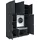 laundreezy Mehrzweckschrank-Set 168 x 238 x 68 cm Grau