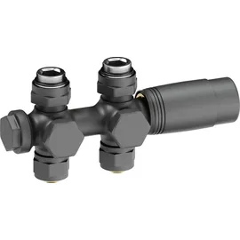 Aquabad® Multiblock Heizkörperthermostat 50mm Mittelanschluss Anthrazit