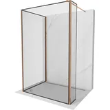 Mexen Kioto Walk-in Duschwand 110 x 110 x 40 cm, schwarzes Muster, roségold - 800-110-110-221-60-70- - Mexen