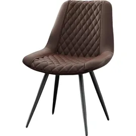 Hti-Living Stuhl Astrid Kunstleder Braun