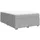 vidaXL Boxspringbett mit Matratze Hellgrau 140x200 cm Stoff