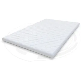Fdm Matratzentopper KALTSCHAUM Matratze Topper 80x200 cm Kaltschaum Härtegrad H4 Höhe ca. 5 cm Allergiker Geeignet Öko-Tex Weiß
