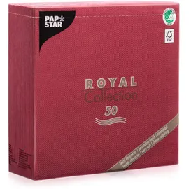 Papstar Servietten bordeaux 3-lagig 40,0 x 40,0 cm,