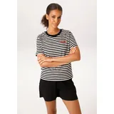 Aniston CASUAL T-Shirt Schwarz/Orange/Gelb 40