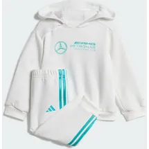 adidas MERCEDES - AMG PETRONAS FORMULA ONE TEAM DNA BABY LONG SLEEVE JOGGINGANZUG weiß|blau 86-95cm 2-3J
