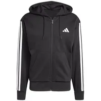adidas Herren Kapuzenjacke 3S Fleece FZ Hoodie JD1870 XS - Black/White - XS