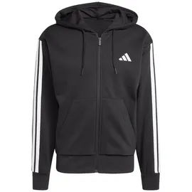 adidas Herren Kapuzenjacke 3S Fleece FZ Hoodie JD1870 XS - Black/White - XS