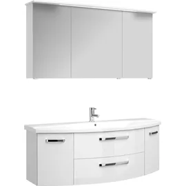 Pelipal Badmöbel-Set Serie 4010 3-tlg. Weiß Hochglanz