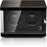 Uhrenbeweger (Watch Winder) Ambiente MV4 für 2 Uhren Schwarzes Makassar-Holz Design