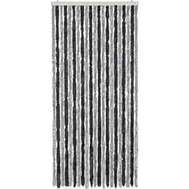 vidaXL Fliegenvorhang 56 x 185 cm Grau/Schwarz