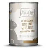 MjAMjAM – DUO 400g MjAMjAM Katze 6x400g DUO Rind und Pute mit Kürbis