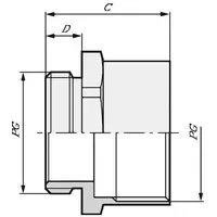 Lapp 52020990 SKINDICHT ZS-XL PG 36 Kabelverschraubung Verlängerung PG36