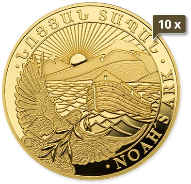 10 x 1 Unze Gold Armenien Arche Noah 2024
