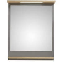Xora Badezimmerspiegel, Grau, Glas, rechteckig, 60x76x13.4 cm, Badezimmer, Badezimmerspiegel, Badspiegel
