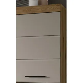 inn.furn Hängeschrank in Sand und Eiche 74 x 79 cm, Shawn