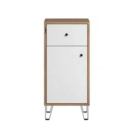 trendteam Touch Standschrank 36 x 79 x 29 cm Weiß Kunststoff/Metall/MDF