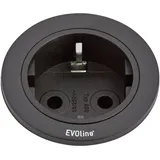 EVOline Steckdosenleiste 3 m Schwarz 1 St.