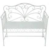 Outsunny Gartenbank 106,5 x 51 x 95,5 cm milchweiß