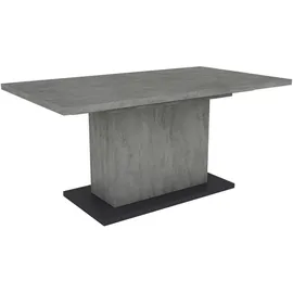 byLIVING Esstisch Athen, Breite 160 cm, mit Auszug 200 cm, Beton-Optik/anthrazit