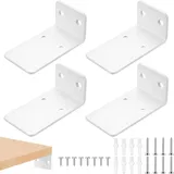 4 Stück Regalhalterung Unsichtbare Regalträger & -stützen, 9.2cm Schwerlast Rega