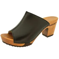 woody Damen Elly Clog Pantolette, Nero, 37 EU