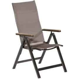 Merxx Trivero Klappsessel 58 x 113 x 112 cm graphit/diamantbraun 26390-217