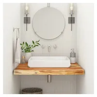 vidaXL Waschtischplatte 70x60x2,5 cm Rechteckig Massivholz Akazie