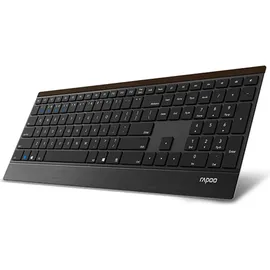 Rapoo RP E9500M UI-B Wireless Multimode E9500M Tastatur - Schwarz (QWERTY US Layout)