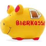 KCG Spardose Bierkasse 12,5 x 9 cm Keramik Gelb