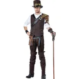 California Costumes Steampunk-Abenteurer-Kostüm für Erwachsene, braun, Medium - M