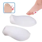 Gel Zehenspreizer, 2 Stück Silikon Zehenspreizer Glätteisen Daumen Valgus Bunion Corrector Kissen Fuß Schmerzlinderung für Tänzer, Yogis und Athleten