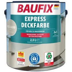 BAUFIX Express Deckfarbe nussbraun, 2,5 Liter