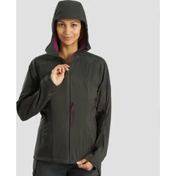 Softshelljacke Damen winddicht warm Trekking - MT900 bronzegrün M