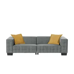 smart Big Sofa  Delilah , grau , Maße (cm): B: 255 H: 69 T: 106