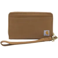 CARHARTT Nylon Duck Lay-Flat Clutch Portemonnaie braun