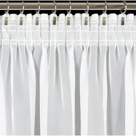 Eurofirany Gardine LUCY weiß 400x270 Kräuselband - Weiß