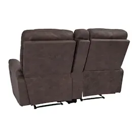 Mendler 2er Kinosessel HWC-K17, Relaxsessel Fernsehsessel Sofa, Nosagfederung Getränkehalter Fach ~ Stoff/Textil braun