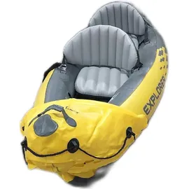 Intex Aufblasbares Kajak Explorer K2, 2 Personen, mit Zubehör, PVC, Gelb,