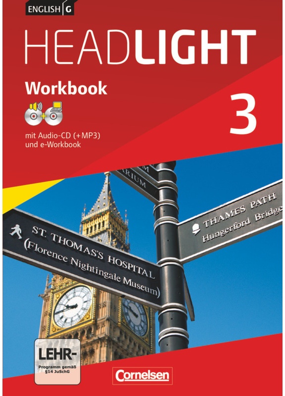 English G Headlight - Allgemeine Ausgabe - Band 3: 7. Schuljahr, Workbook Mit Cd-Rom (E-Workbook) Und Audios Online - Sydney Thorne, Gwen Berwick, Geh