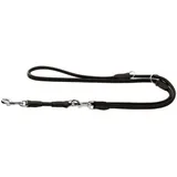 Hunter Verstellbare Führleine ROUND & SOFT ELK 8/200, schwarz