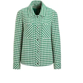 GOLDNER Blazer mit Hahnentrittmuster Grün 46